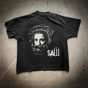 '04 Saw 'Reverse Beartrap' Vintage Washed Black Tee