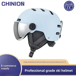 Cross-border new outdoor sports ski helmet snow goggles integrated men's and women's ski skating snow helmet snowboard warm and safe