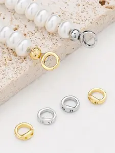 20pcs Double Hole Round Connectors, Gold Copper, High-Quality Jewelry Findings for Bracelet, Necklace, Earrings, DIY Jewelry Assembly, DIY Jewelry Accessories