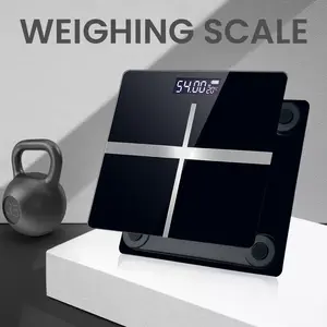 Digital Bathroom Scale for Adults – High Precision Weight Scale with Wide Platform, Large Capacity up to 390 Pounds, Easy-to-Read Backlit LCD Display, Big Numbers, Compact & Safe Design