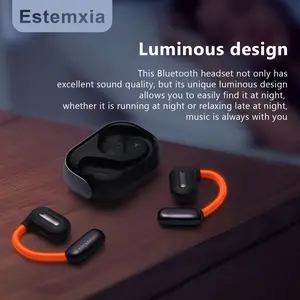 Estemxia Wireless Bluetooth Earbuds,personalized，headphones，Glowing Bluetooth Earbuds， Open-Ear Bluetooth 5.4 Sports Headphones, IPX5 Waterproof, Ideal for Running, Fitness, Work, Study and Cycling – Perfect as a Gift.