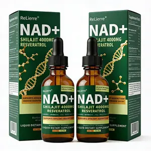NAD+ Shilajit Drops 2-Pack - 120ml Anti-Aging Liquid Bundle with 4000mg Shilajit | Save 10% on Energy & Longevity