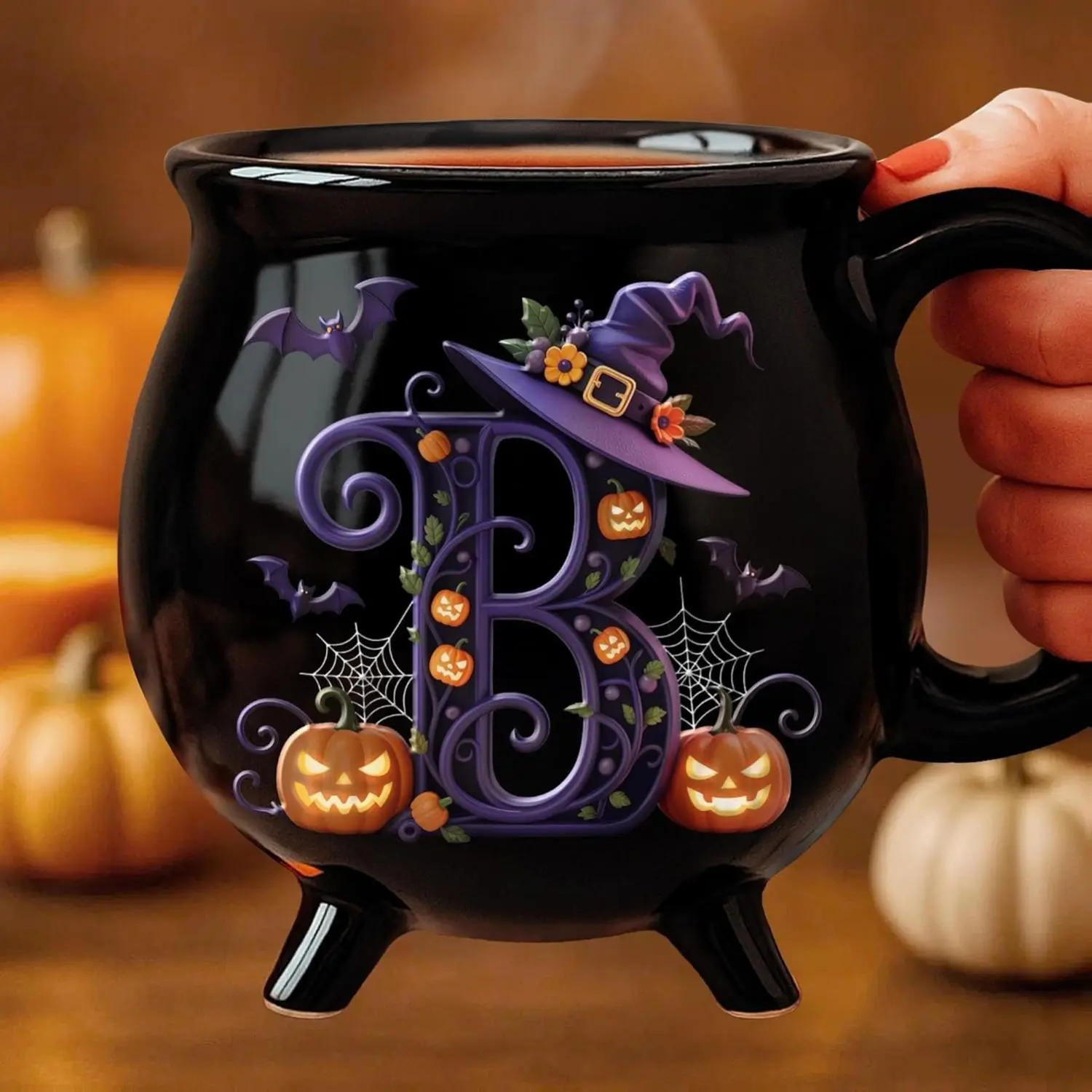 DOPTIKA Personalized Ceramic Cauldron Mug, Halloween Cauldron Coffee Mug, Custom Witches Cauldron Coffee Cups, Cauldron Mug Gifts For Women, Bestie, Family, Witches Brew Coffee Mug          https://amzn.to/42e5rBk