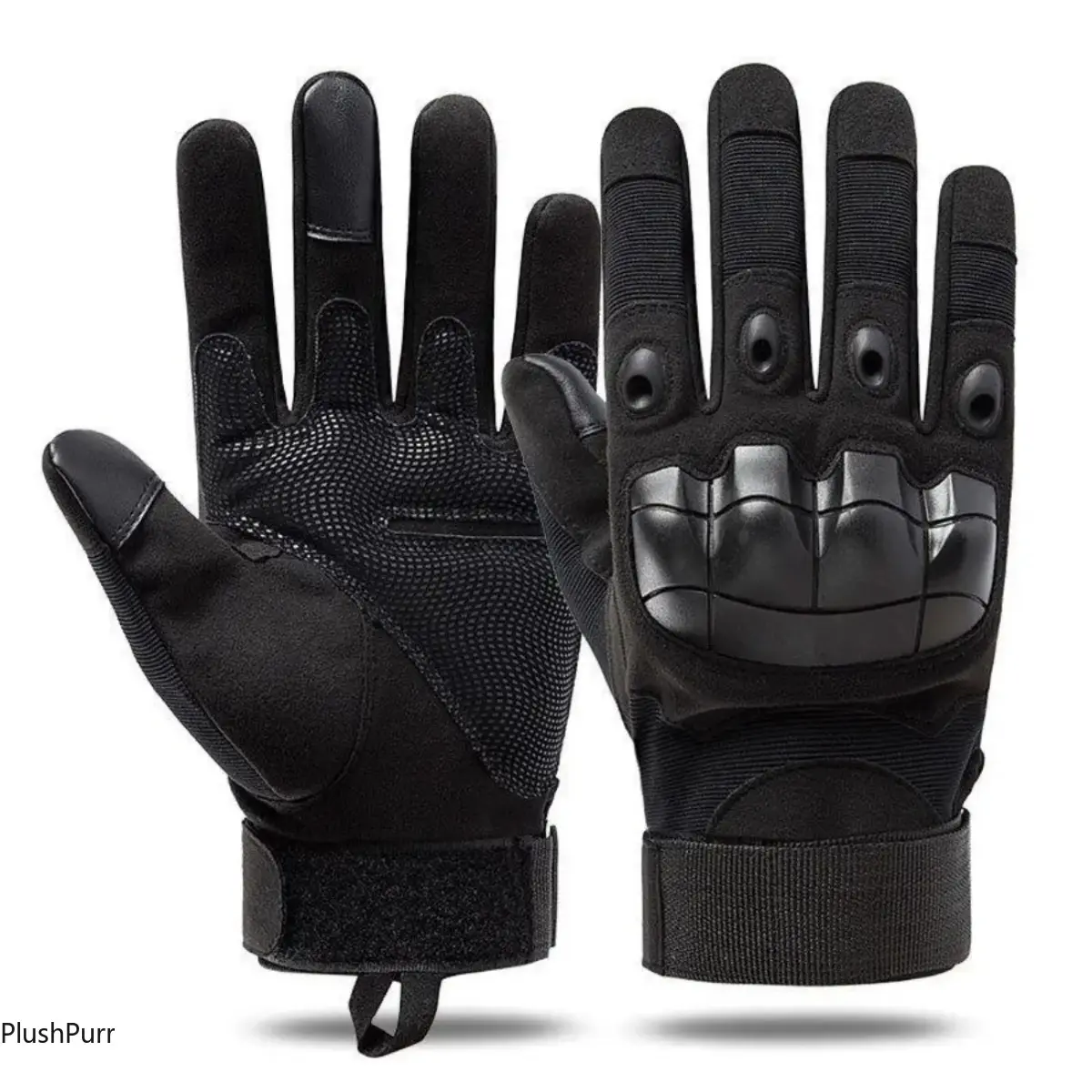 Men's Tactical Microfiber Gloves - Breathable Full Finger, Hard Knuckle Protection, Touchscreen Fingertips for Motorcycle, Camping, Riding, Work, Dirtbike, Hiking, Cycling, Off Road, Touchscreen Tip, Knuckle Guard, Adjustable Wrist, Atv Bike, Efficient Pr