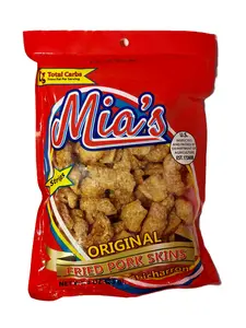 Mia’s Original Fried Pork Skins – Crunchy Chicharrones (3 oz)