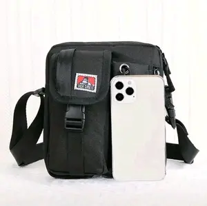 BEN DAVIS Men's/Woman's Trendy Shoulder Bag, Retro Cycling Sling Bag, Casual Crossbody Bag For Hanging Out & Daily Commute, Lightweight Phone Cards Keys Purse Pack