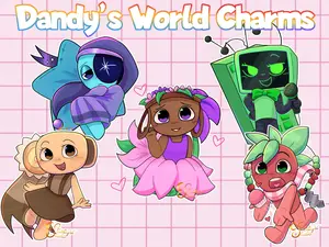 Dandy World Keychains, Astro Shelly Sprout Vee Bassie dandy world charm, roblox keychain, cute keychain for bag, key, gift for fan