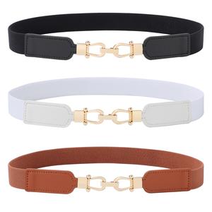 AWAYTR Stretch Skinny Belts for Women Dresses Jeans Retro Ladies Elastic Waist Belt 2/3Pcs Set TikTokShopBlackFriday summerwins