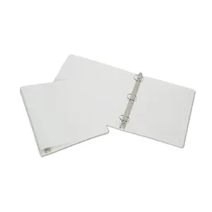 212 MAIN NSN Flexible 2-in 3-Ring Poly Binder, White Document Organizer Binder, Office Stationery Supplies for Office Use