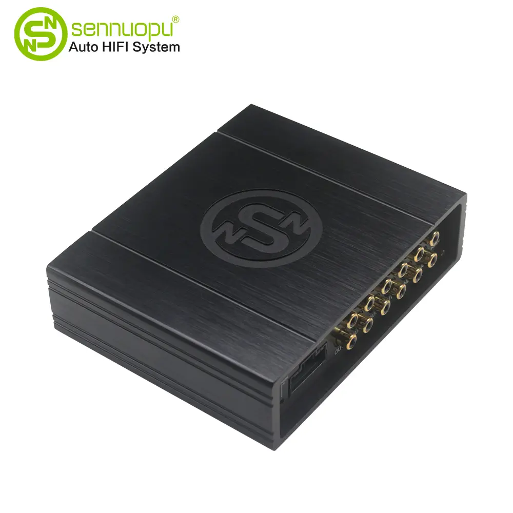 Sennuopu DS-M8 4-Channel Car Audio Amplifier with 8-Channel DSP Processor, Bluetooth, Equalizer, High Fidelity Sound for Automotive Use, Ds-M8 Model
