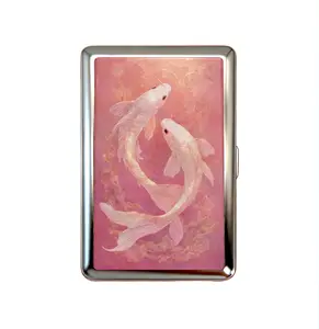 Vintage Metal Case Wallet Card Holder Tin Box – Business Card, ID & Small Trinket Versatility Organizer