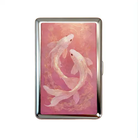 Vintage Metal Case Wallet Card Holder Tin Box – Business Card, ID & Small Trinket Versatility Organizer