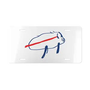 License Plate, Bills Potato Logo Vanity Plate for Car, Vehicle Decoration, Custom License Tag, Novelty Gift, Wall Decor