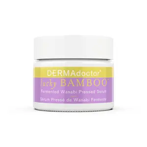 DERMAdoctor Hydrating Fermented Wasabi Probiotic Pressed Serum – & Balancing Face Serum with Hyaluronic Acid, Vitamin C & Propolis – Fragrance Free, Non-Comedogenic