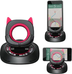 Car Phone Holder for Dashboard Suction Cup,Silicone Car Pad Phone Mount, Cute Universal for iPhone, Samsung, Google, All Smartphones (Pink)