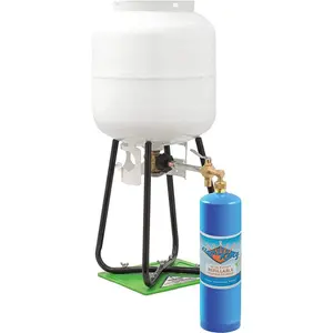 Flame King Eco Friendly Sustainable 1lb Refillable Propane Cylinder + Kit 14.1 oz