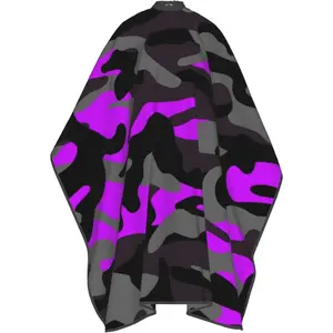 Camo Camouflage Adult Salon Barber Cape Professional Salon Haircut Capes,Haircut Kit Hairdressing Apron Adjustable