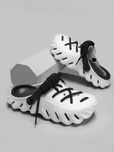 Unisex Sporty Minimalist Slip on Sandals, Casual Comfortable Breathable Beach Sandals, Soft Non-slip Sports Sandals for Indoor & Outdoor Wear Footwear