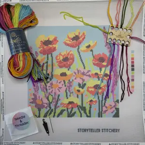 Wildflowers — Modern Needlepoint Kit (Large Design)