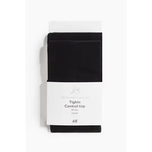 H&M 2-pack control-top tights 20 denier