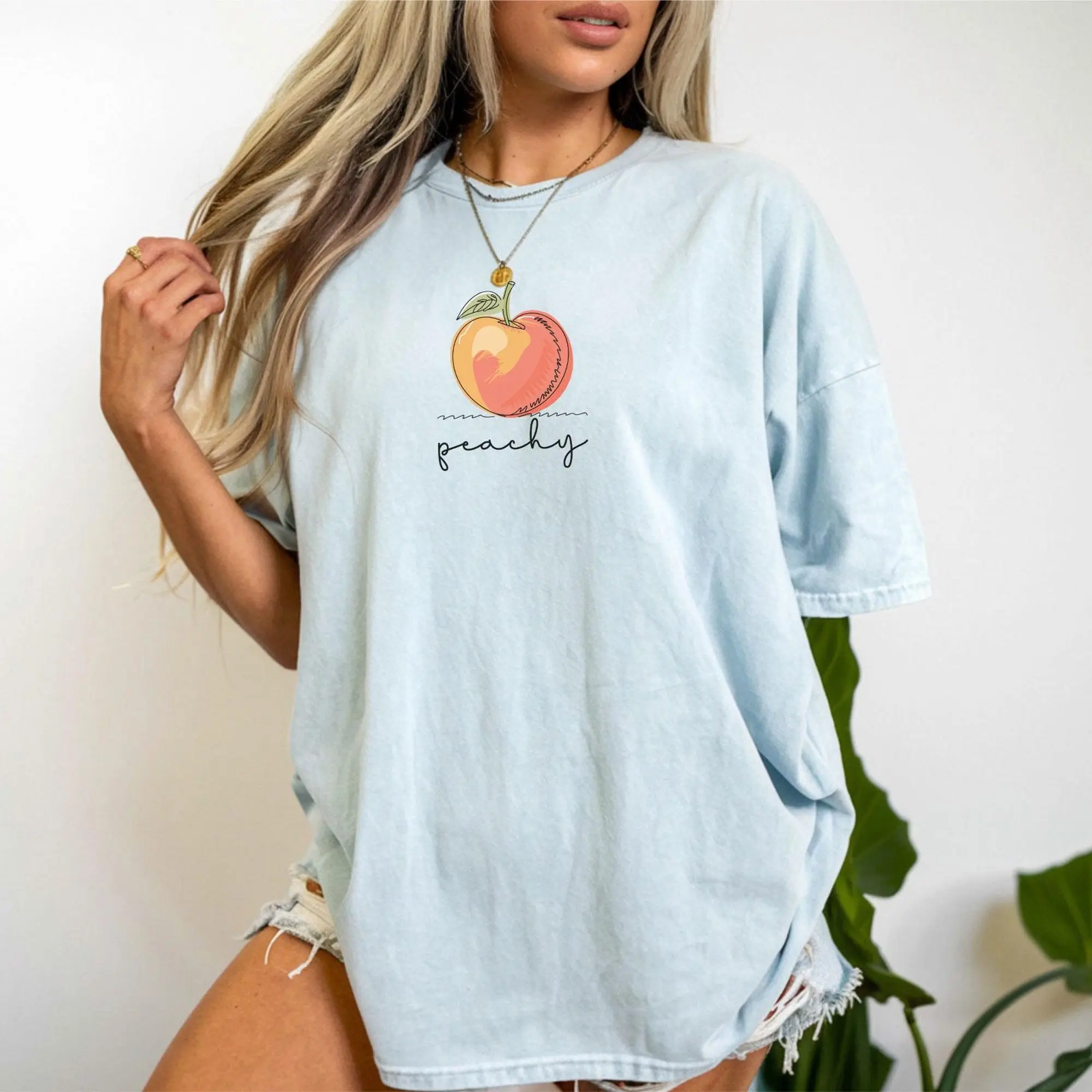 Comfort Colors Peach Shirt,Fruit Shirt, Aesthetic Fruit Shirt, Boho Shirt, Fruit Shirt, Peach Graphic T-Shirt,Gift For Women,ana1809