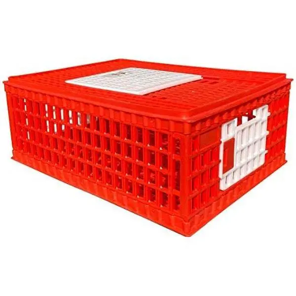 Poultry Carrier Crate (29" L x 22" W x 12" H) - Farm Animal Poultry Supply for Chicken Enclosure, Pet Cage Accessory