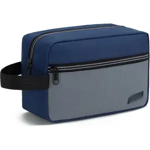 Travel Toiletry Bag - Small Toiletry Bag for Men Skincare Bag Doop Kit for Toiletries Accessories Gifts - Navy Blue