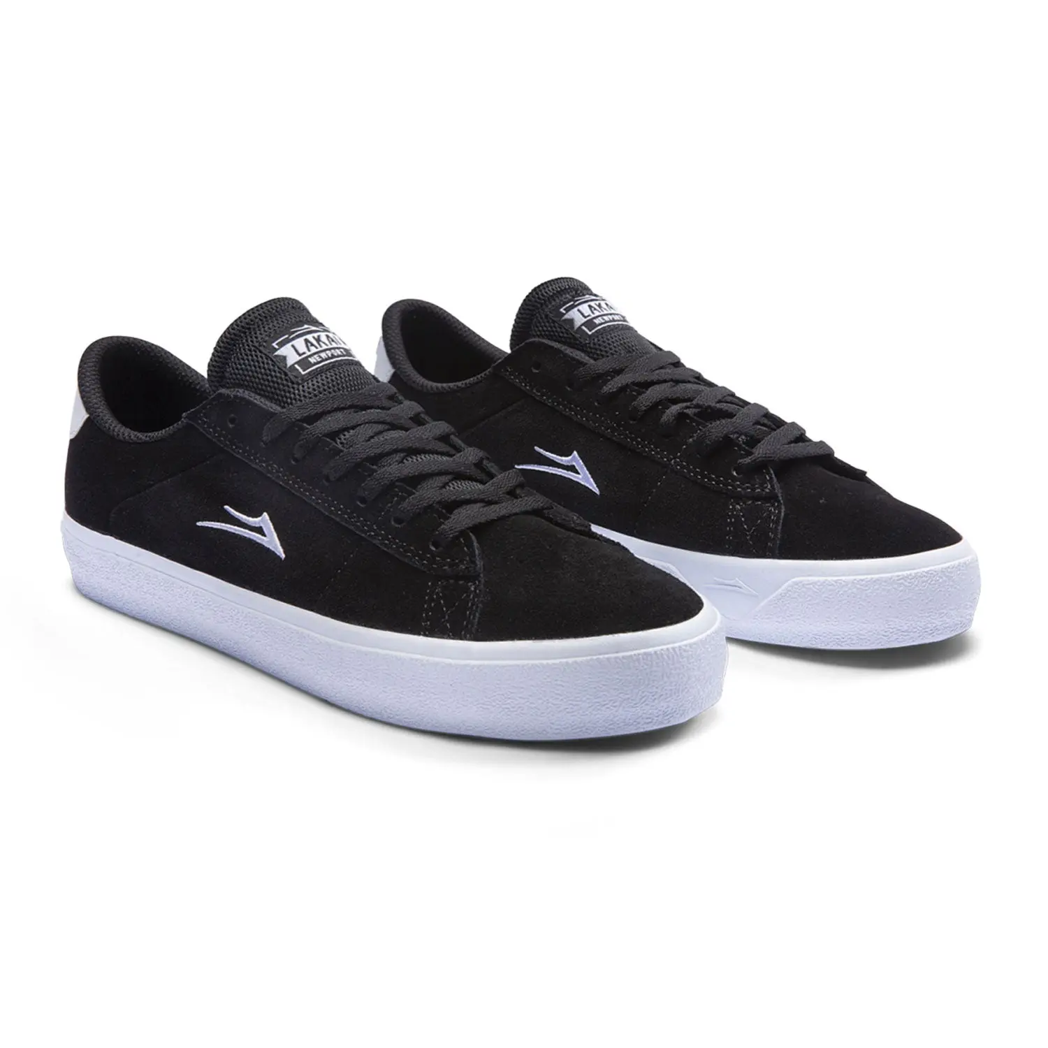 Lakai Skateboard Shoes Newport Black Suede