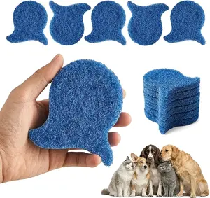 Pet Hair Remover for Laundry, Reusable Dog & Cat Fur Catcher Tool, Effectively Removes Pet Hair, Lint and Dander from Bedding and Clothing, Suitable for Washing Machines, Dryer (Blue)