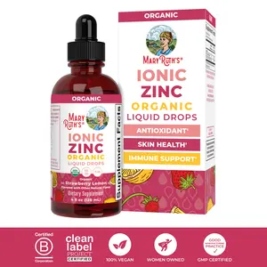 MaryRuth's Organic Liquid Ionic Zinc Drops - Strawberry Lemon Flavored - Immune Support - Zinc Sulfate - 40 Day Supply - Skin Health - Vegan - Gluten Free