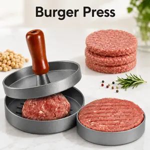 Single Non-Stick Burger Press Maker, for Home Kitchen Grill Barbecue Cooking, Manual Food Press Tool, Labor-saving Flat Mold for Pressing Beef Meat Cheese Patties