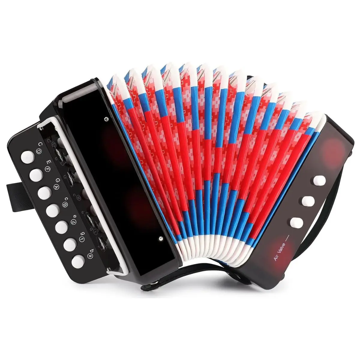 Mini Accordion for Kids – 10-Key Lightweight Beginner Instrument for Music Learning & Play