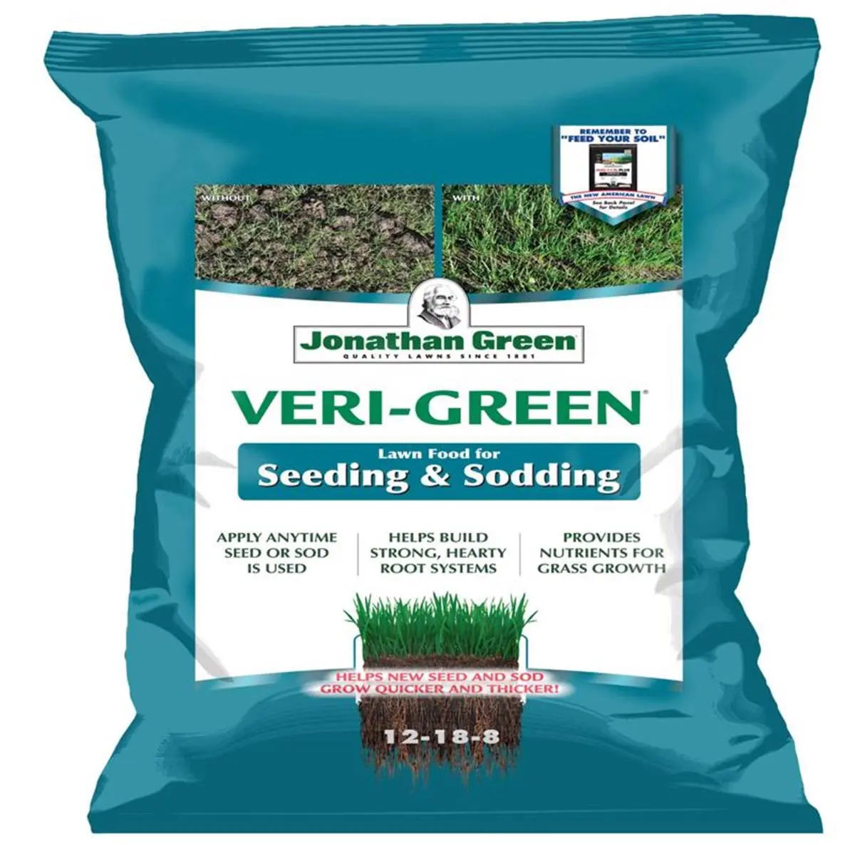 212 MAIN Veri-Green Granular Premium Garden Fertilizer - 46 lbs Bagged Granules, NPK Ratio Formula, 15000 sq ft Coverage, Builds Strong Roots, Even Spreading, Grass Growth Minerals Fertilizers & Plant Food, Outdoor Seed/Sod Application