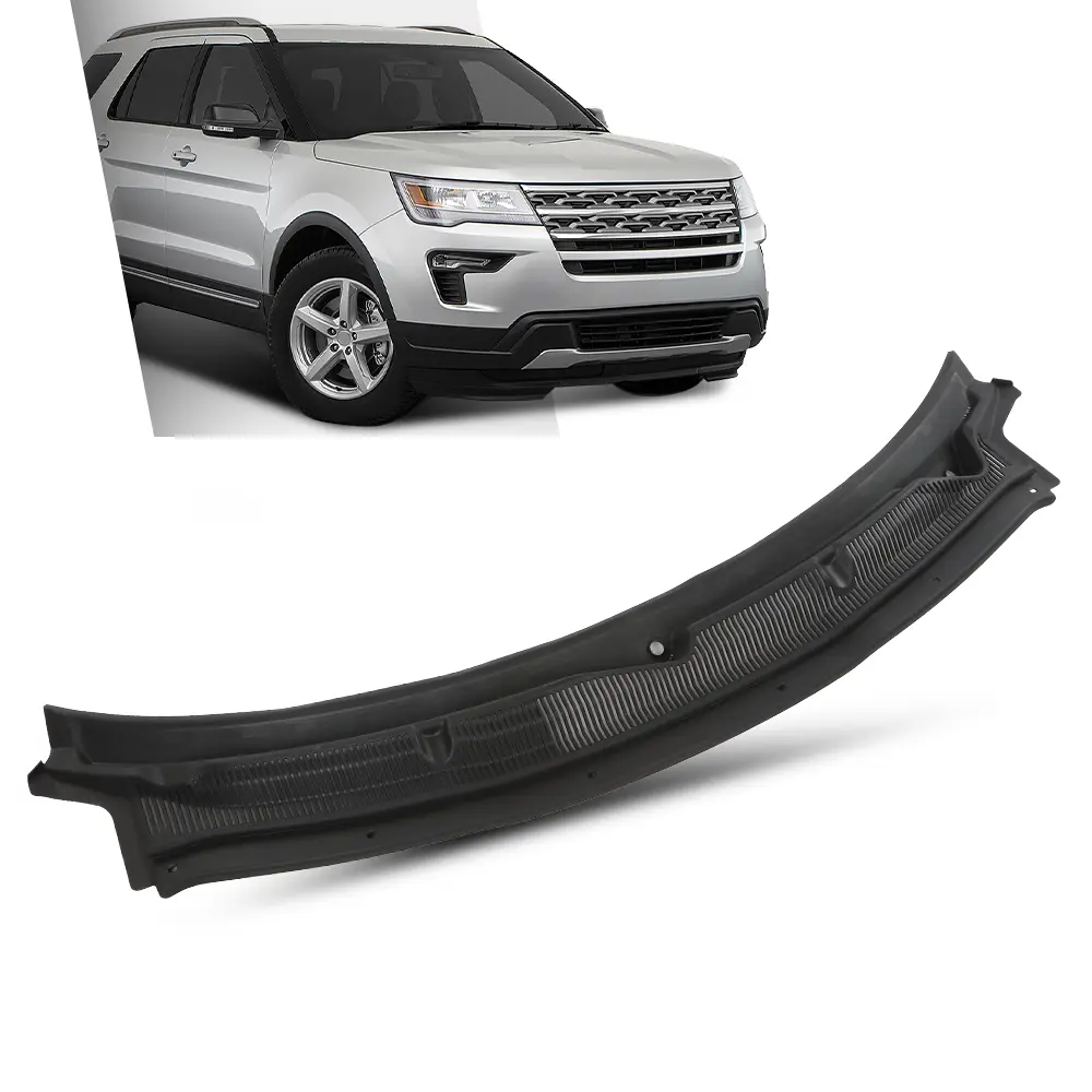Black Top Windshield Cowl Grille Replacement Part, Easy-Durability Auto Accessory for 2011-2019 Ford Explorer Truck