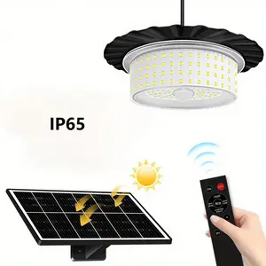 Solar attic lights, solar pendant lights, solar hanging light waterproof, solar front door lights, dusk to dawn, included remote control