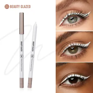 2pcs Matte Pearl White Eyeliner Pencils - Waterproof, Highly Pigmented & Smudge-Proof for Flawless Eye Makeup - Perfect Christmas Gift