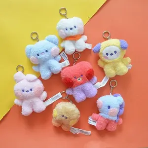 10cm Korea Anime Kawaii BOOTS Mini Minini Cooky Scarf Snow Boots Plush Doll Tata Chimmy Bag Pendant Cute Keychain