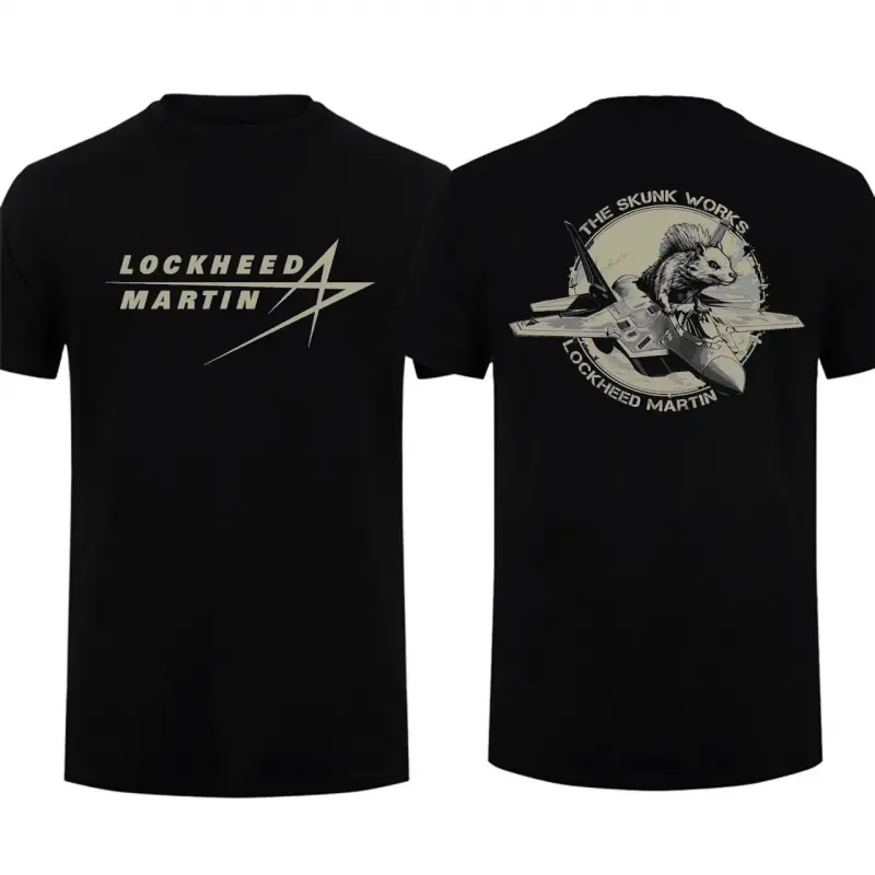 ✈️ Lockheed Martin Skunk Works Inspired Graphic T-Shirt, Aviation History Tee, Vintage Aerospace Design Shirt, Classic Aircraft Culture Streetwear Top, Full Color Print Short Sleeve Crewneck, Outdoor Casual Summer Tee, Unique Gift For Aviation Fans & Hist