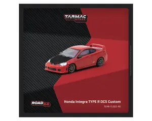 Tarmac Works 1:64 Honda Integra TYPE R DC5 Custom – Red – Road64