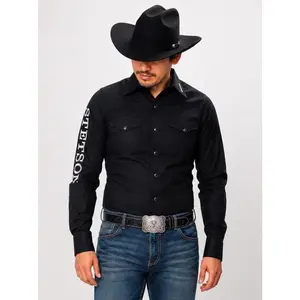 Stetson Men's Logo Western Long Sleeve Shirt – Modern Fit