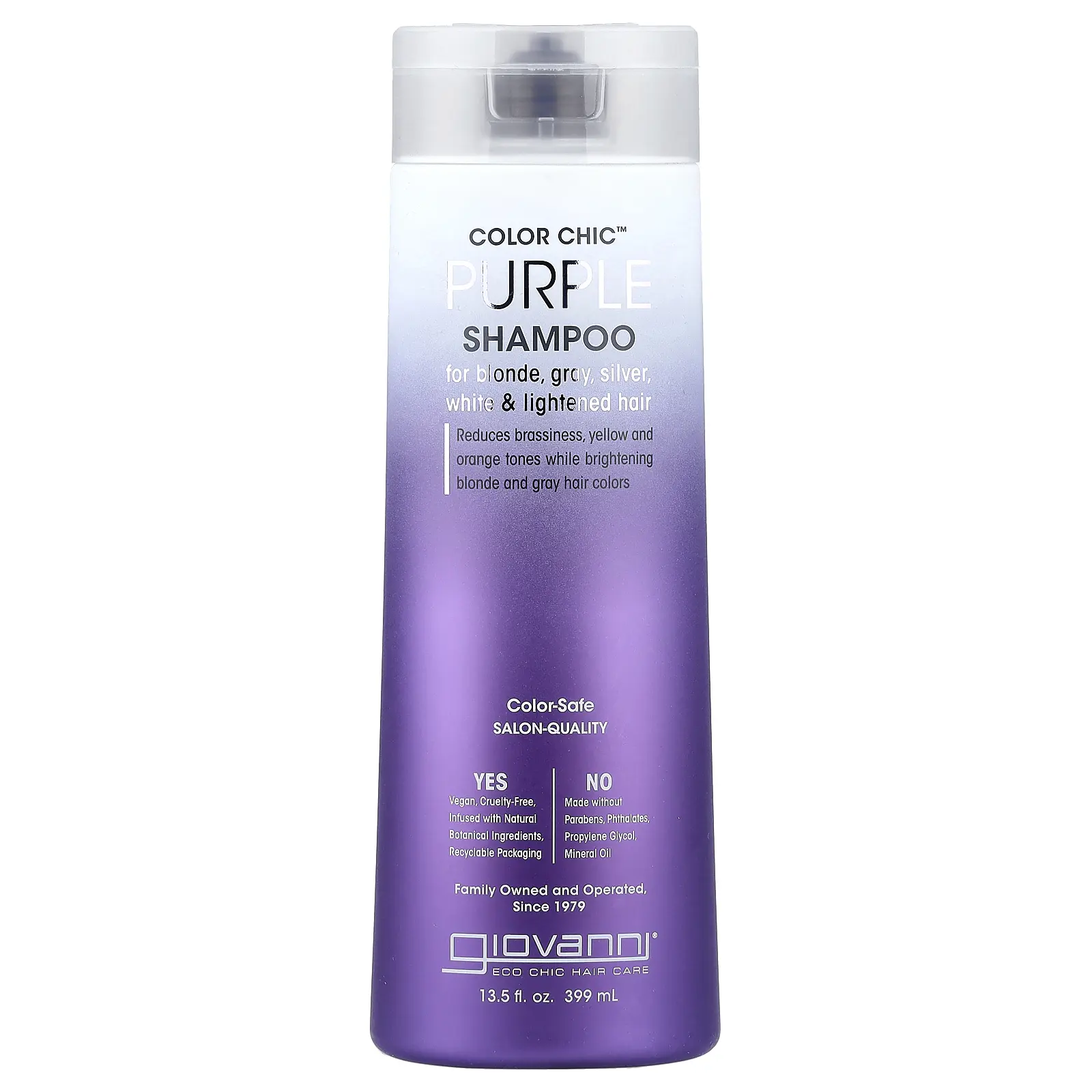 Giovanni Color Chic™, Purple Shampoo , 13.5 fl oz (399 ml)