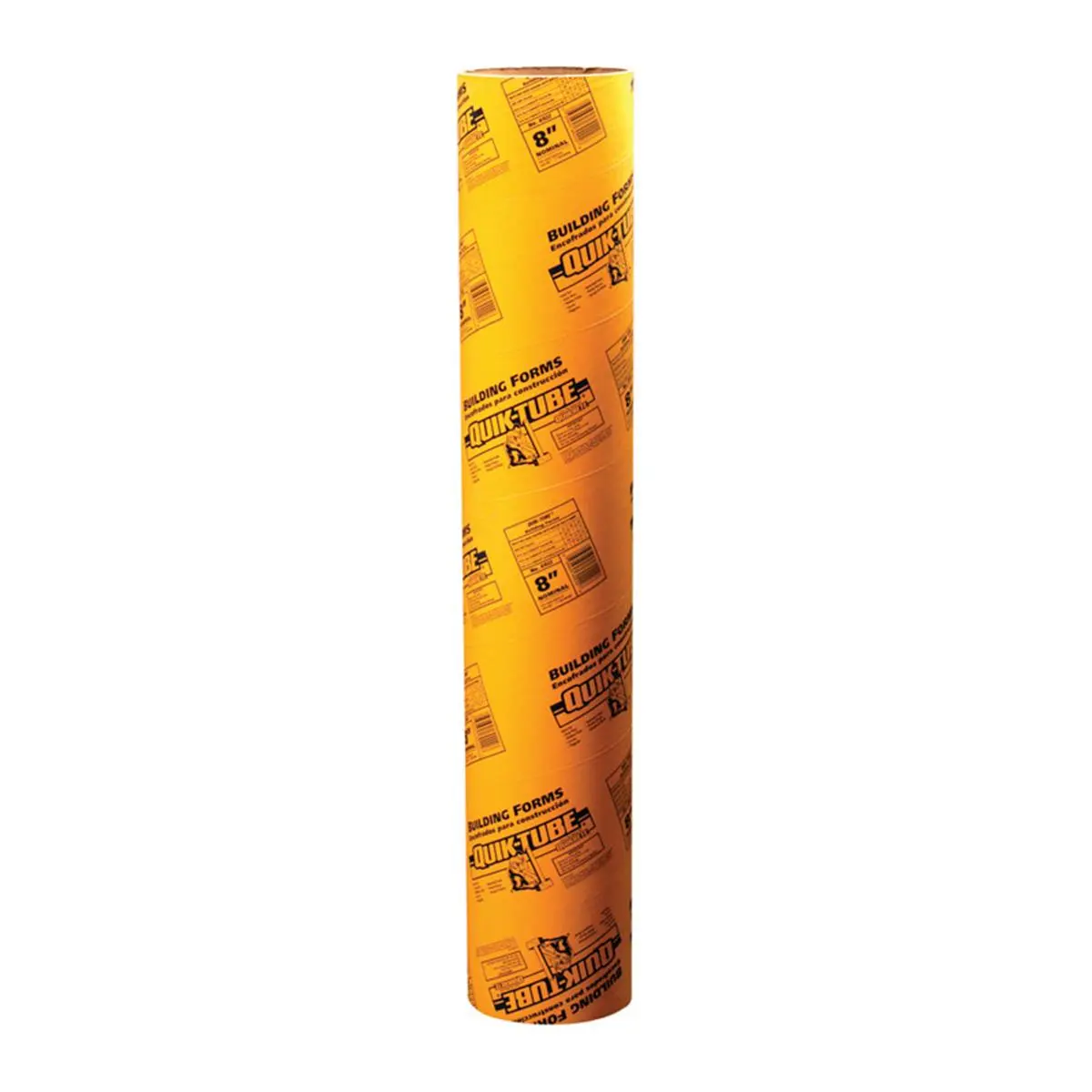212 MAIN Quikrete Quik-Tube Cuttable Concrete Forms - Size 8", Tube Shape, Deck Supports, Pack of 4
