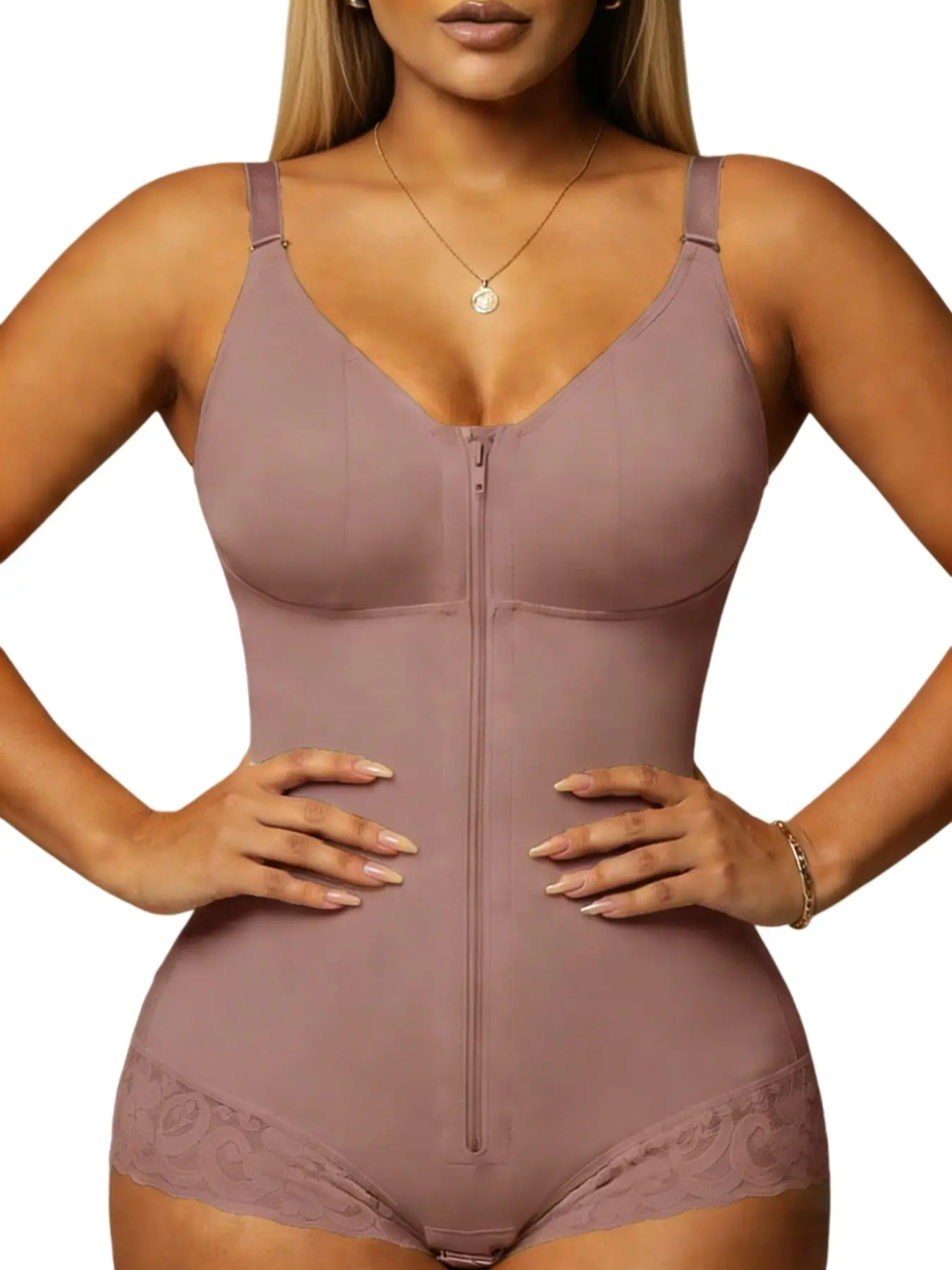 Colombian Fajas, High Compression Faja, Underwear, Butt Lifting And Compression Tummy Control Shapewear for Women, Body Shaper Girdles, Bodysuit with Zipper and Hook Crotch, Body Shaperwear, Tight-Fitting Womenswear, Suitable For Daily Wear Or Party