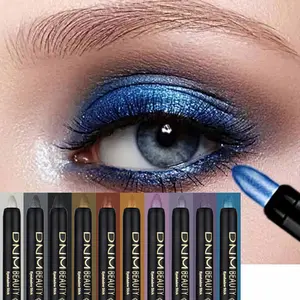 10 Color Glitter Shimmer Eyeshadow Stick, Matte and Glitter & Shimmer Texture, Easy to Use, Long Lasting, Natural Smoky Eye Makeup, Multi-Color Palette, Eye Shadow Sticks, Glitter Eyeshadows