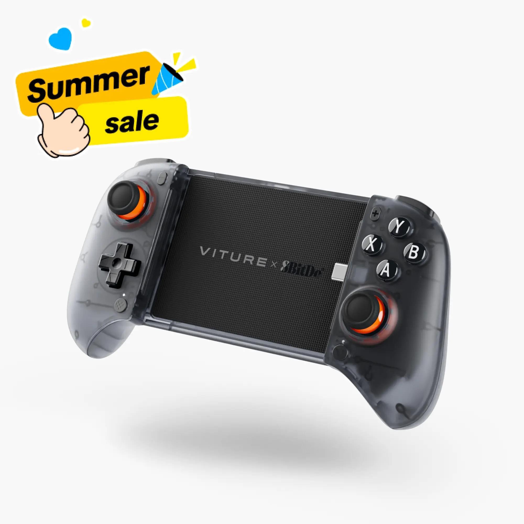 VITURE x 8BitDo Ultimate Mobile Gaming Controller – World’s First for XR Glasses | USB-C Connection for Minimum Latency, Hall Effect Sticks, Charge While Playing, Pro Performance for Android