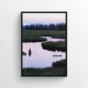 [Sale off up to 65%][Free Ship][No Frame] Patagonia 1999 Fly Fishing Magazine Poster