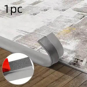 2meters Self-adhesive floor transition strips for tiles and solid wood floors, durable DIY suitable for home decorative partitions with strong adhesion, modern floor accessories, Durable Pvc Material