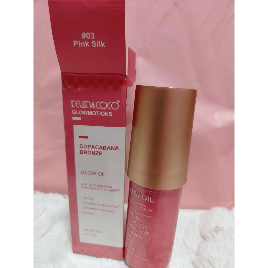 Kevin&Coco Glowmotions Copacabana Bronze Glow Oil #03 Pink Silk Tinted Translucent Sunscreen for Body & Face 1.0 fl oz
