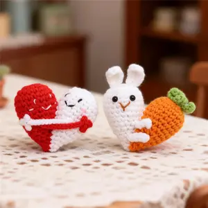 Handmade Knitted Love Hug Positive Energy Doll, Romantic Couple Gift, Happy Emojis, Valentine's Day, Christmas, Mother's Day, Easter, Birthday