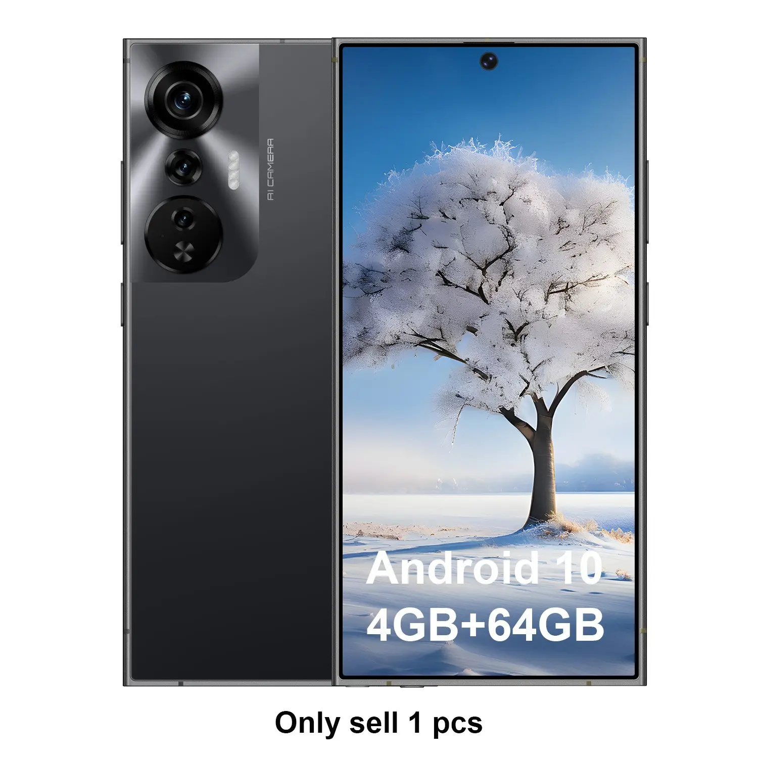 Unlocked Smart Android Phone, 5mp+13mp Camera, 4g Network, 6.75-Inch Screen, Octa-Core Cpu, Android 10.0, 4100mah Battery, Dual Sim Slot, 4GB+64GB Storage